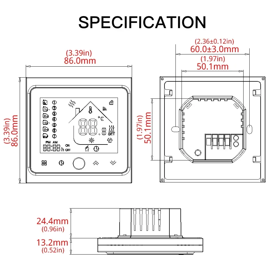 Smart Thermostat for Floor Heating & Gas Boiler