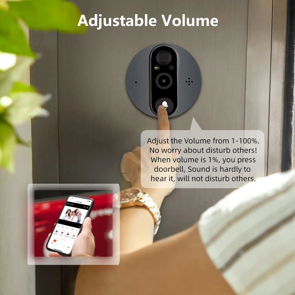 Smart WiFi Doorbell Camera with Audio & Alexa