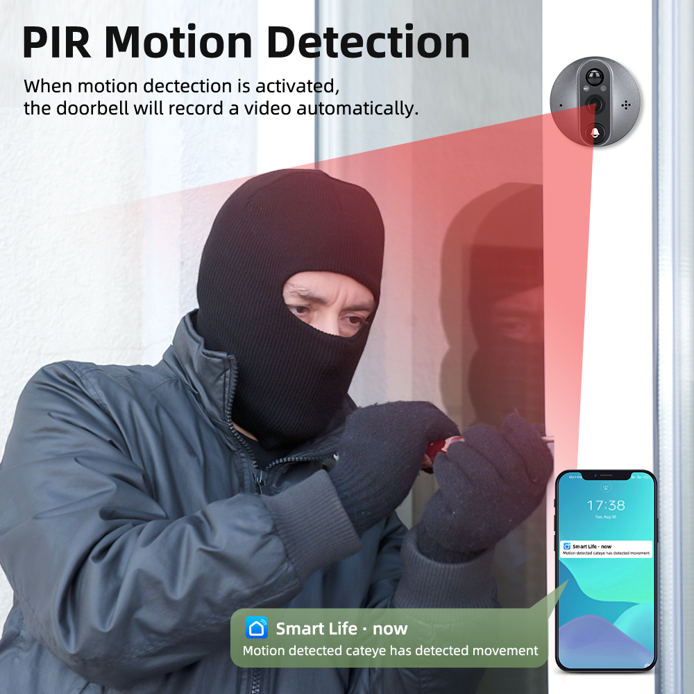 Smart Video Doorbell with Night Vision