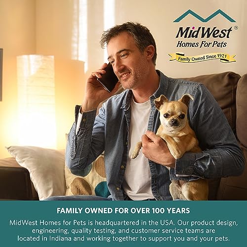 MidWest Quiet Time Pet Bed, Gray, 22" x 13"