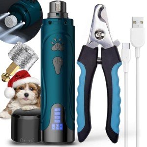 Quiet Electric Dog Nail Grinder and Clipper Kit