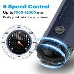 Casfuy 6-Speed Quiet Dog Nail Grinder Tool