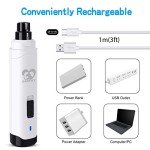 Casfuy Rechargeable Dog Nail Grinder - Painless Trimming