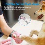 Casfuy Rechargeable Dog Nail Grinder - Painless Trimming