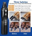 PetSaunter Quiet Dog Nail Grinder Kit with Light