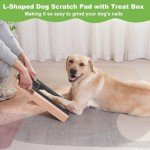 M-Shaped Dog Scratch Pad with Treat Box