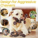 Indestructible Dog Chew Toys - 3 Pack Set