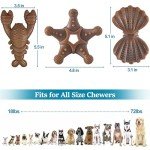Indestructible Dog Toys for Aggressive Chewers - 3 Pack