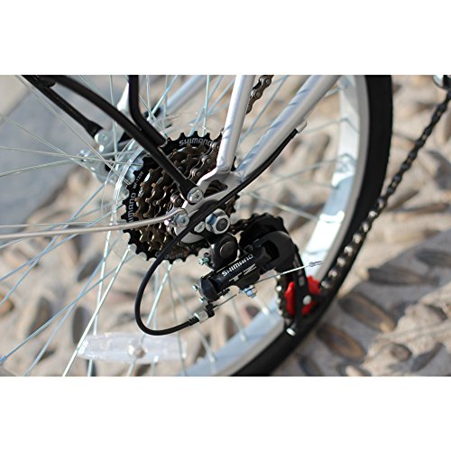 Folding 6-Speed City Bike - Silver