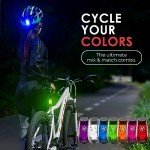 2-Pack LED Clip-on Safety Lights for Cyclists