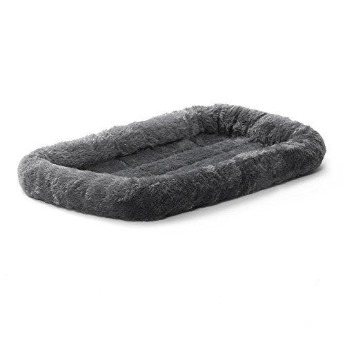 MidWest Quiet Time Pet Bed, Gray, 22" x 13"