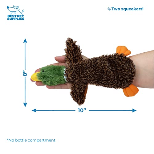 2-in-1 Stuffless Squeaky Duck Toy for Pets