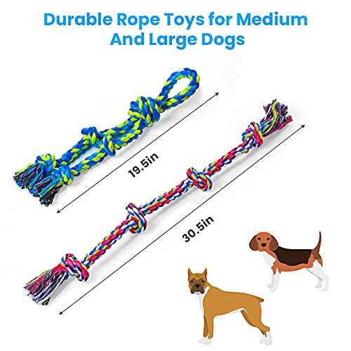 Indestructible Large Breed Dog Rope Toy Set