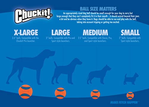 Chuckit! Air Fetch Ball Dog Toy, Medium, Pack of 2