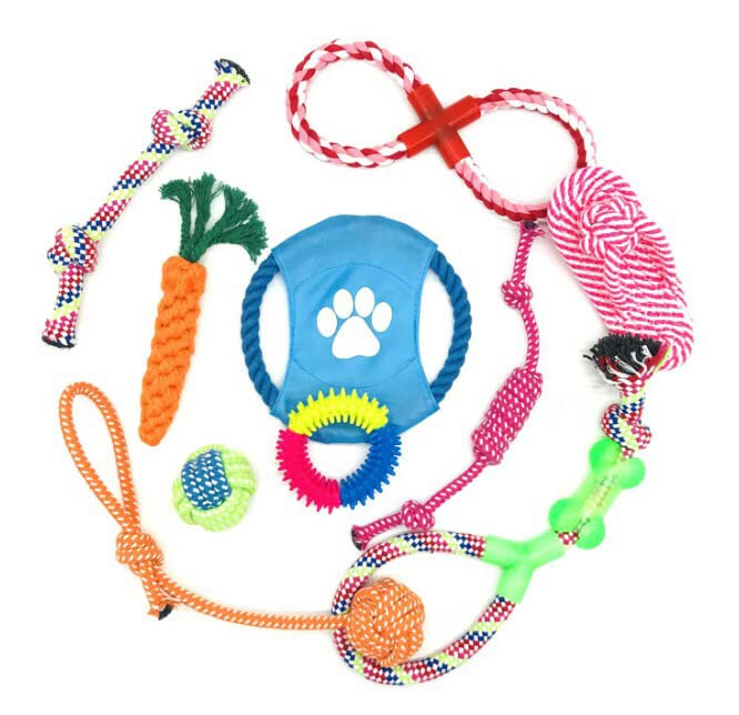 11 Pack Puppy Teething Dog Toys