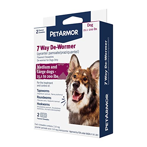 PetArmor 7-Way De-Wormer for Large Dogs & Puppies