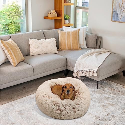 Sheri's Cozy Taupe Donut Bed 23x23