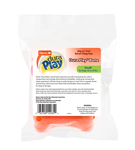 Small Dog Squeaky Bone Toy, 3 Pack