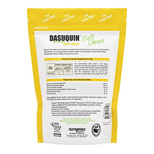 Joint Health Supplement for Large Dogs - Nutramax Dasuquin