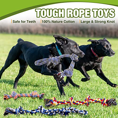 Durable Large Dog Toy Set, 12-Pack
