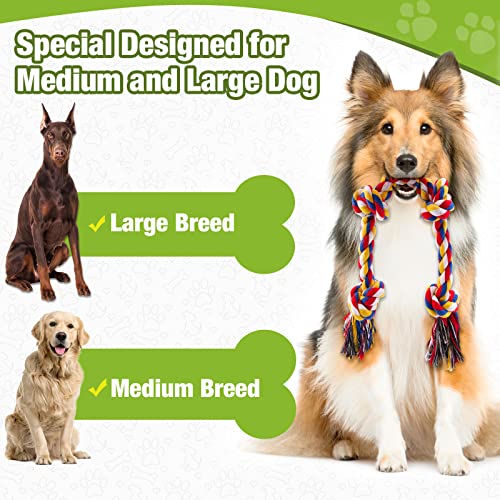 Durable Large Dog Toy Set, 12-Pack