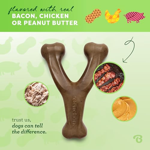 USA-Made Bacon Chew Toy for Aggressive Dogs