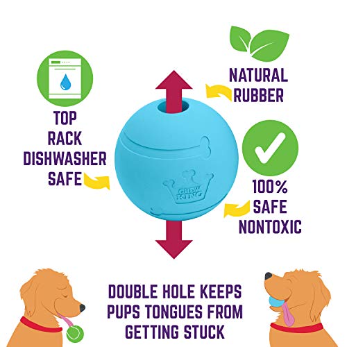 3-Pack Chew King Rubber Fetch Balls