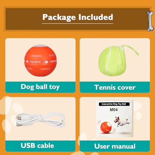 USB Rechargeable Interactive Dog Ball Toy