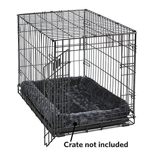 MidWest Quiet Time Pet Bed, Gray, 22" x 13"