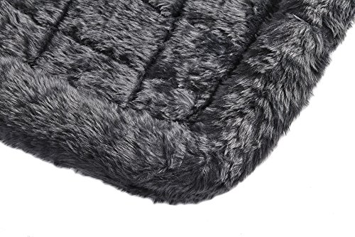 MidWest Quiet Time Pet Bed, Gray, 22" x 13"