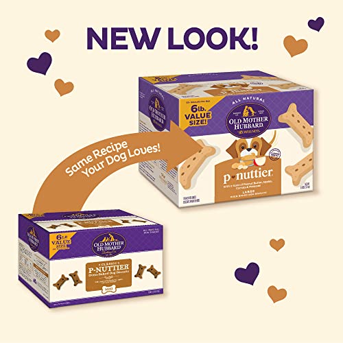 Classic Natural Dog Treats, P-Nuttier Flavor, 6lb Box