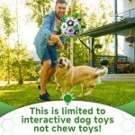 QDAN Dog Toys Soccer Ball with Straps, Interactive Dog Toys for Tug of War, Puppy Birthday Gifts, Dog Tug Toy, Dog Water Toy, Durable Dog Balls World Cup for Small & Medium Dogs（6 Inch）