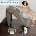 Petmaker Nonslip Foldable Dog Pet Stairs, 3 Steps, 14.5"