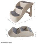 Petmaker Nonslip Foldable Dog Pet Stairs, 3 Steps, 14.5"
