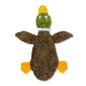 2-in-1 Stuffless Squeaky Duck Toy for Pets