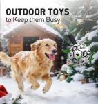 QDAN Dog Toys Soccer Ball with Straps, Interactive Dog Toys for Tug of War, Puppy Birthday Gifts, Dog Tug Toy, Dog Water Toy, Durable Dog Balls World Cup for Small & Medium Dogs（6 Inch）