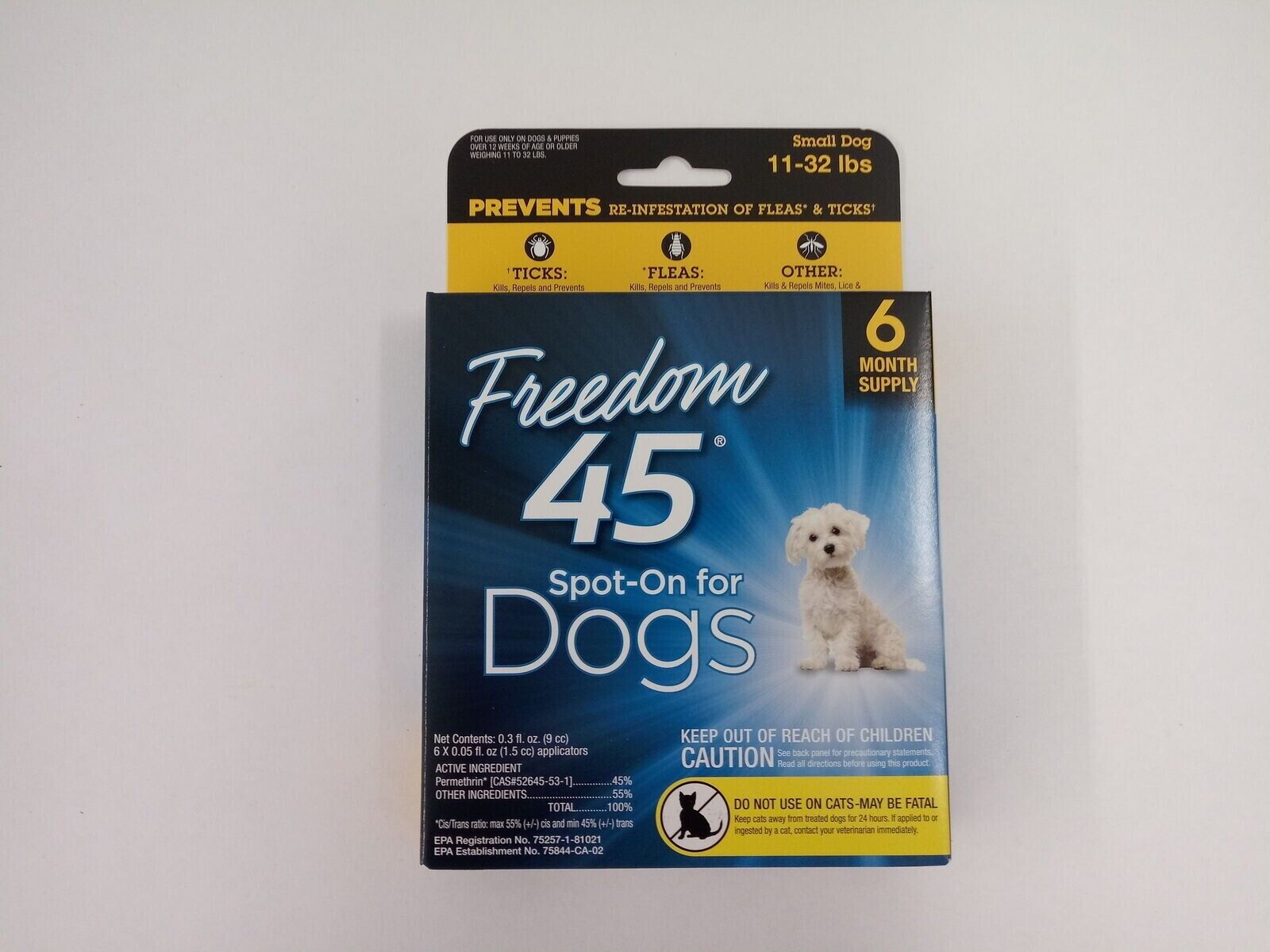 Flea & Tick Prevention - Small Dogs (6 pack)