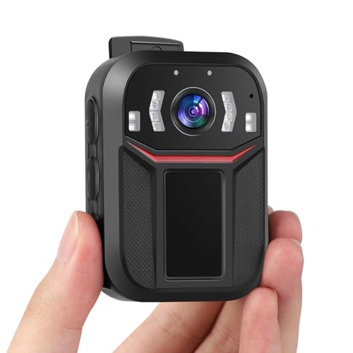 SPIKECAM Super Strong Clip Body Camera, Night Vision, Password Protection, Portable