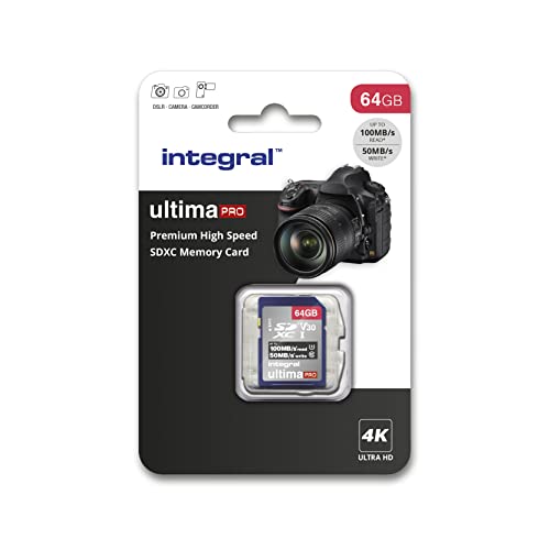 64GB Integral SD Card 4K Ultra-HD Video