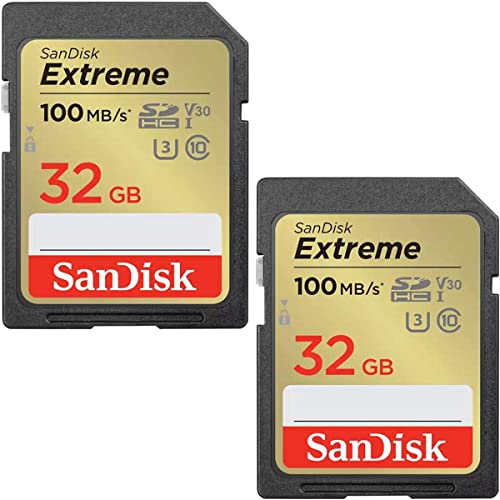 SanDisk 32GB Extreme SDHC (2-pack) - Fast, Reliable