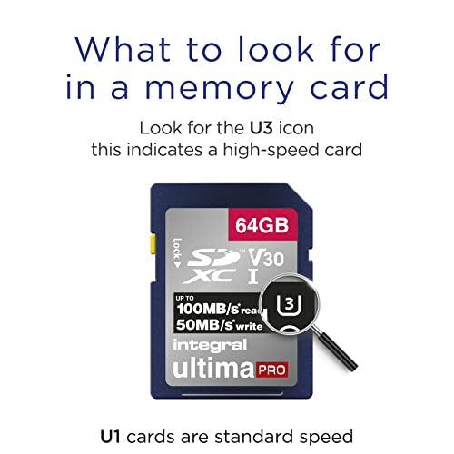 64GB Integral SD Card 4K Ultra-HD Video