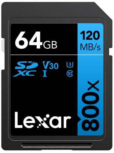 Lexar 800x SD Card 64GB, Class 10