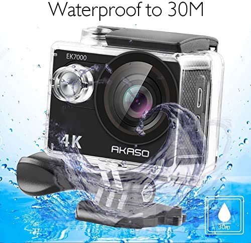 AKASO EK7000 4K Action Cam - 20MP Wide Angle, Waterproof