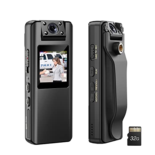 BOBLOV A22 32GB Body Camera, 1080P HD Recording