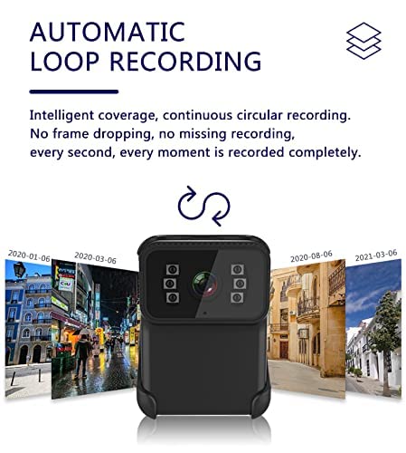 Mini WiFi Body Cam with Night Vision, 64G Card