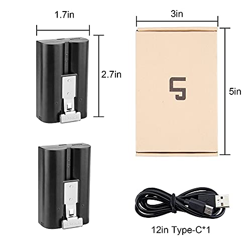 Rechargeable Battery Packs Compatible with Ring Cams (2 Sets)