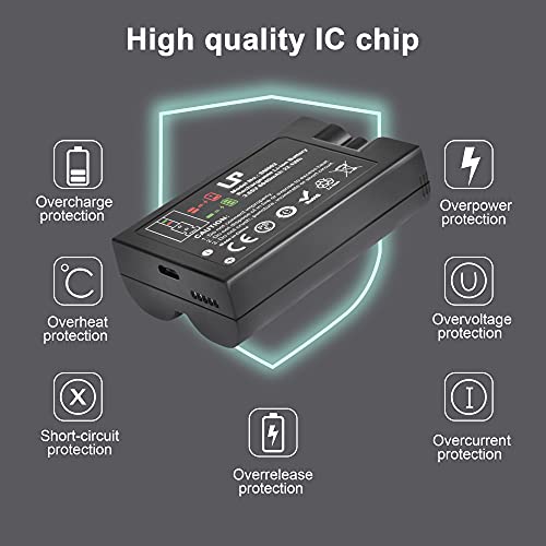 Rechargeable Battery Packs Compatible with Ring Cams (2 Sets)