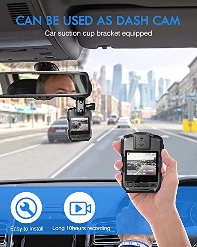 BOBLOV M5 2K Body Camera with Audio