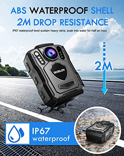 BOBLOV M5 2K Body Camera with Audio
