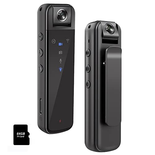 WiFi Body Camera - 1080P, Audio, Night Vision